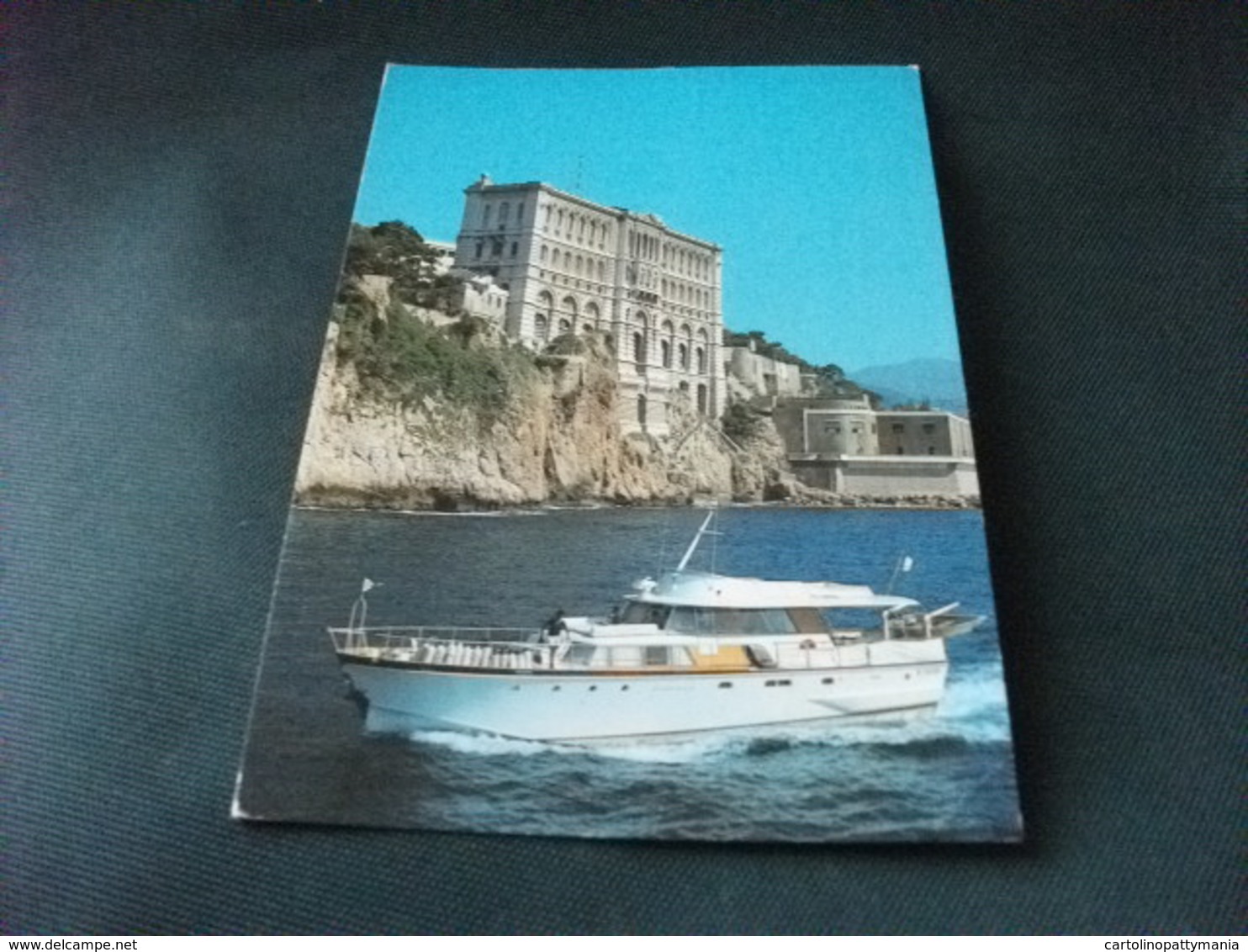 STORIA POSTALE FRANCOBOLLO MONACO MUSEO MOTOSCAFO MINORCA  PIEGA ANG. - Museo Oceanografico