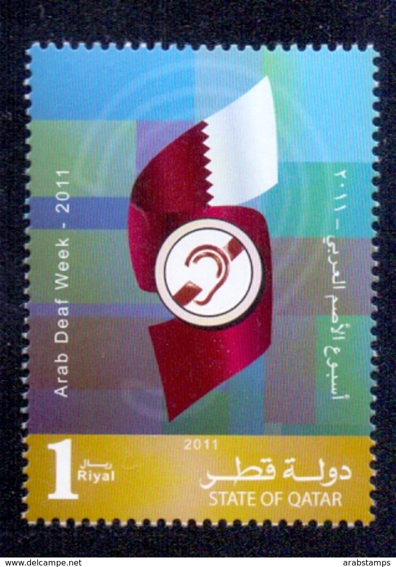 2011 Qatar Arab Deaf Week 1 Values MNH - Qatar