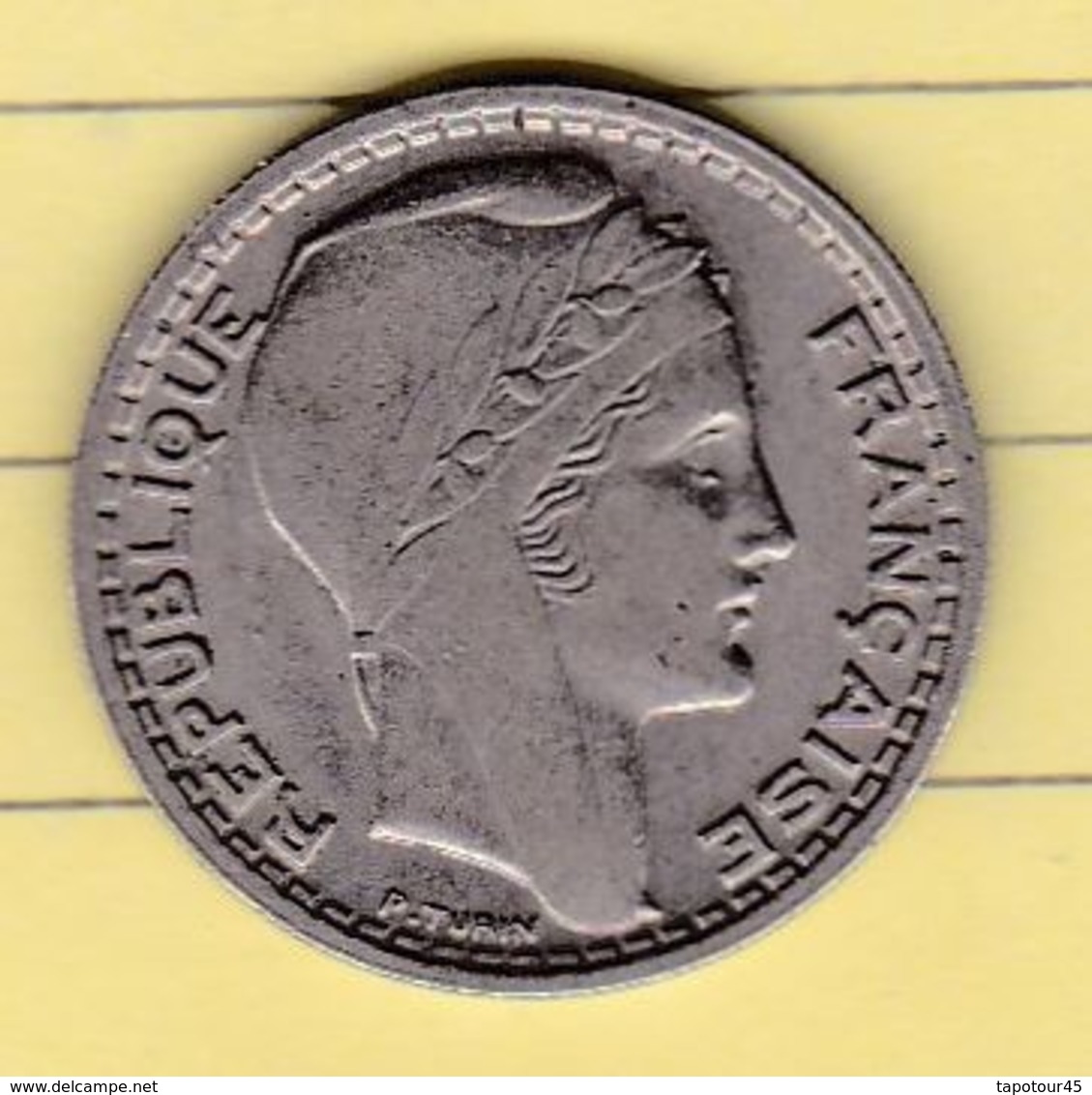 PL 6) 11 >Monnaies & Billets > Monnaies > France > "10 Francs Turin" 1947> Coin Tourné - Variétés Et Curiosités
