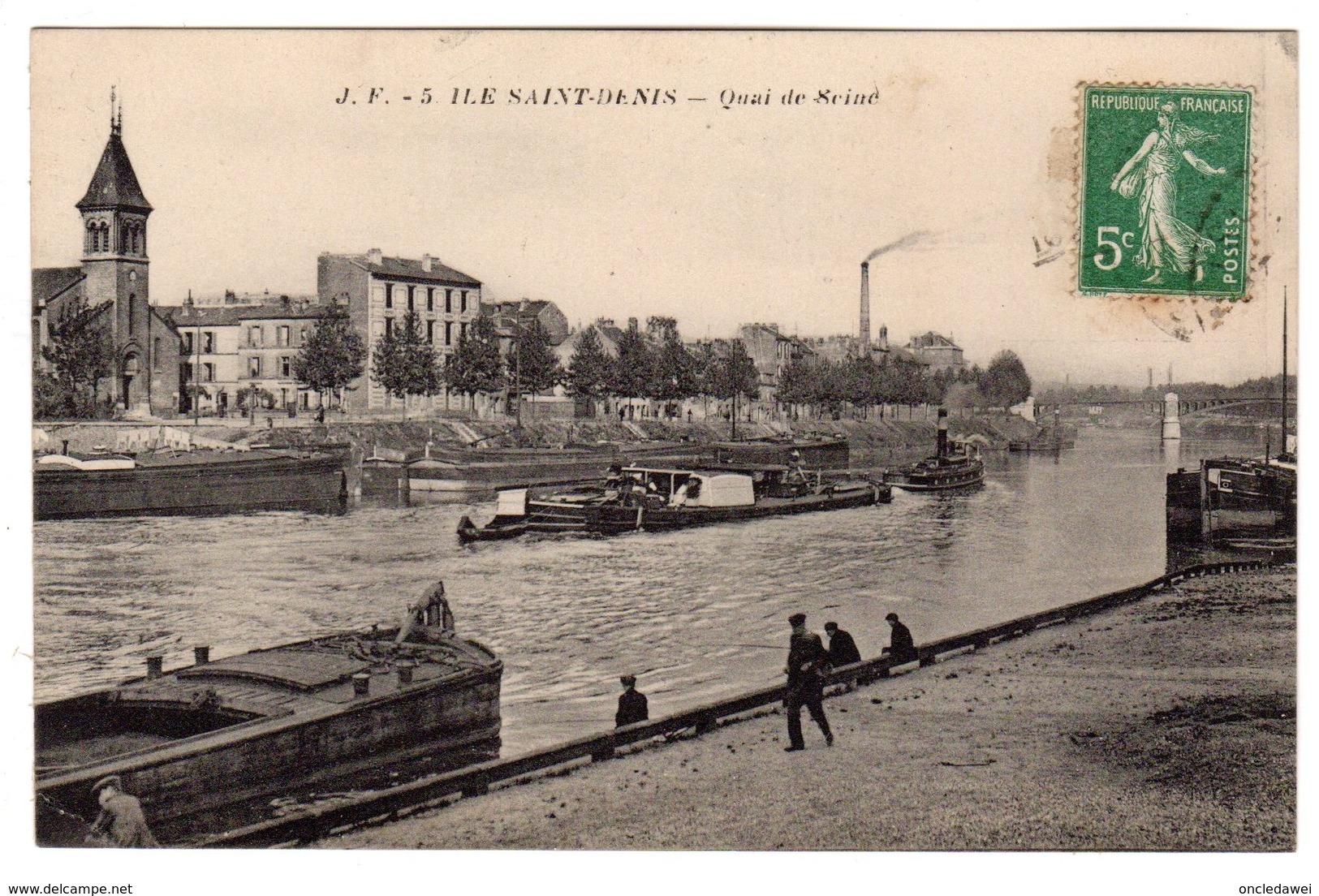 CPA - Ile Saint-Denis, Quai De Seine - L'Ile Saint Denis