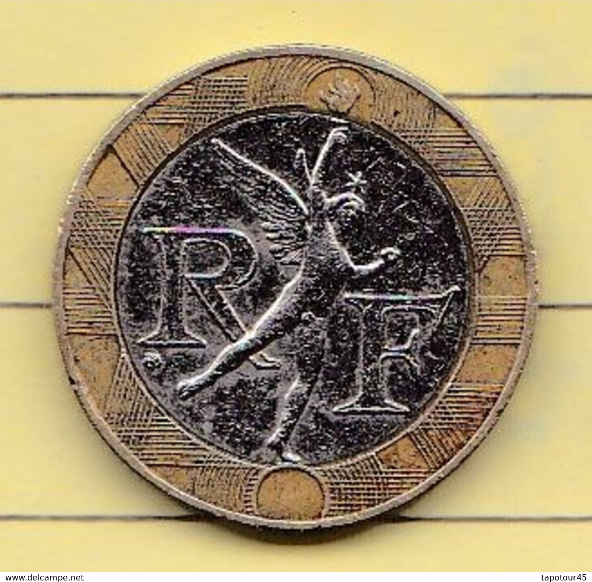 PL 7) 3 > Monnaies & Billets > Monnaies > France > "10 Francs Bastille" 1990 >coin Tourné - Varietà E Curiosità