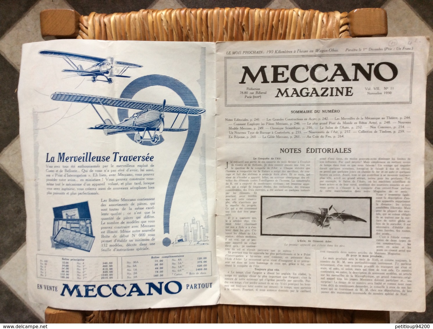 MECCANO MAGAZINE No11 Novembre 1930 - Meccano