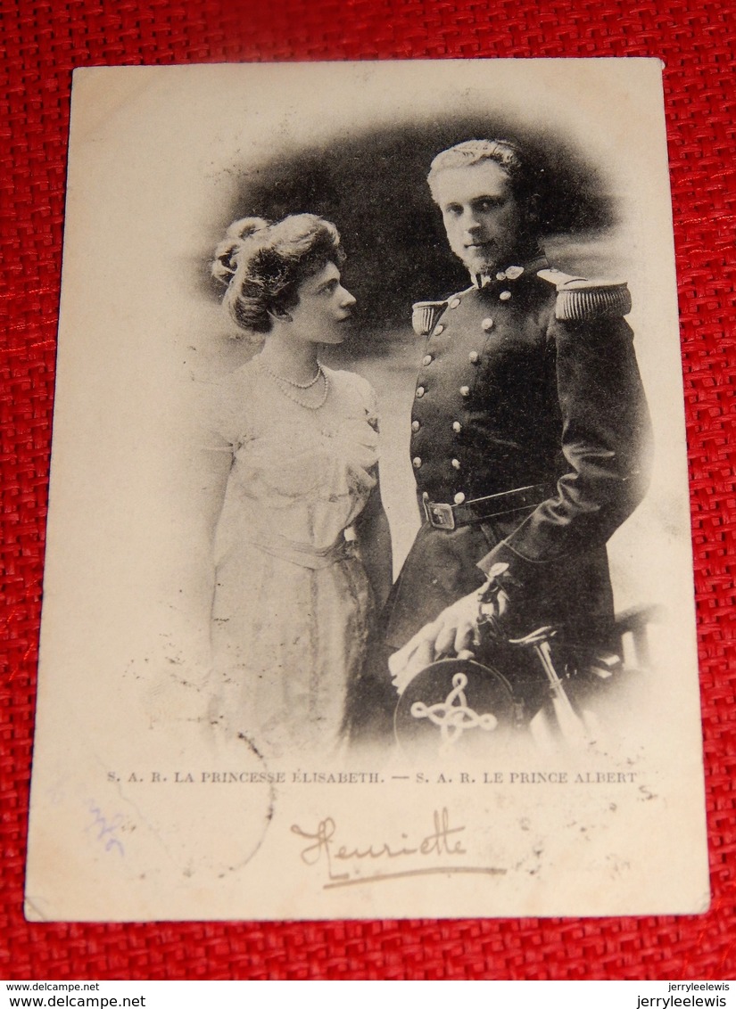 S.A.R. Princesse Elisabeth Et S.A.R. Prince Albert De Belgique  -  1900 - Familles Royales