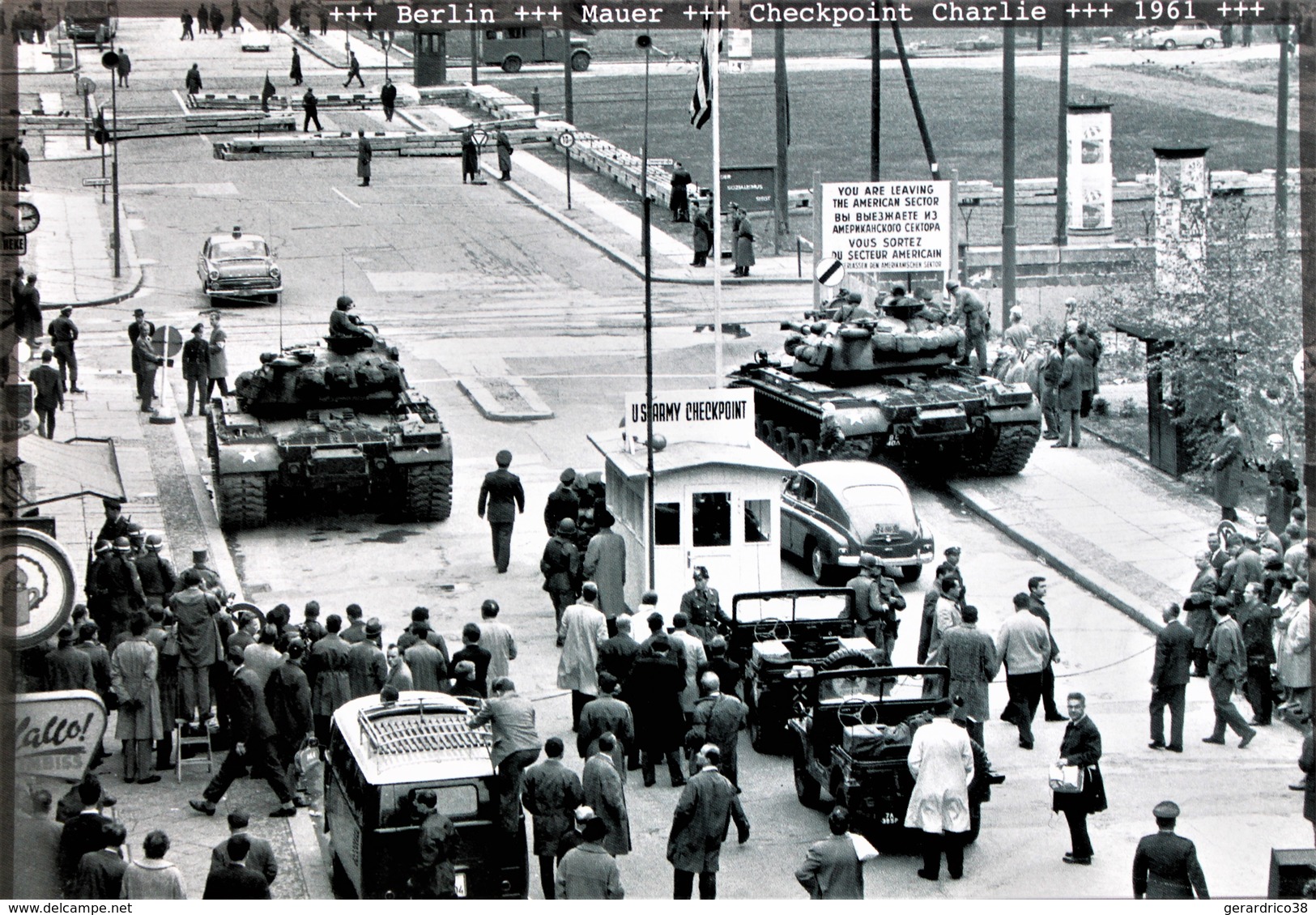 ALLEMAGNE.BERLIN.CHECKPOINT CHARLIE.17X12 CM.Carte Neuve. - Sonstige & Ohne Zuordnung