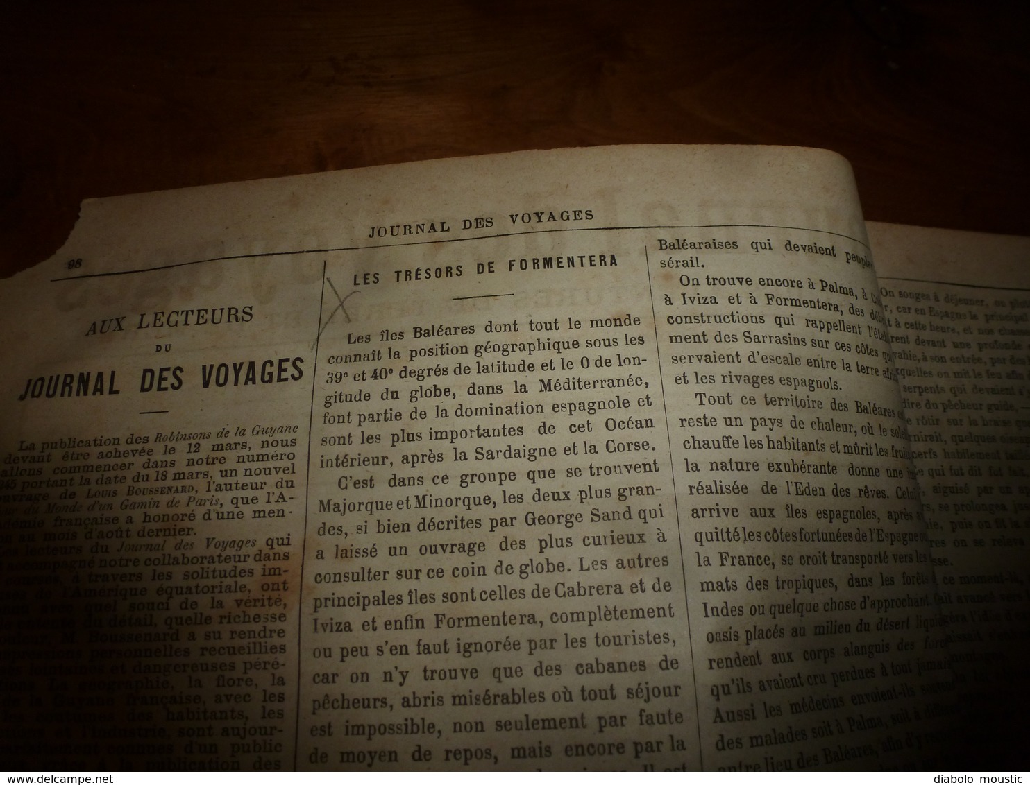 1882 JDV : Trésors De FORMENTERA (Baléares); Cavalier à Cheval Attaqués Par Des Loups; Le Ballon De Chicago;etc - 1850 - 1899