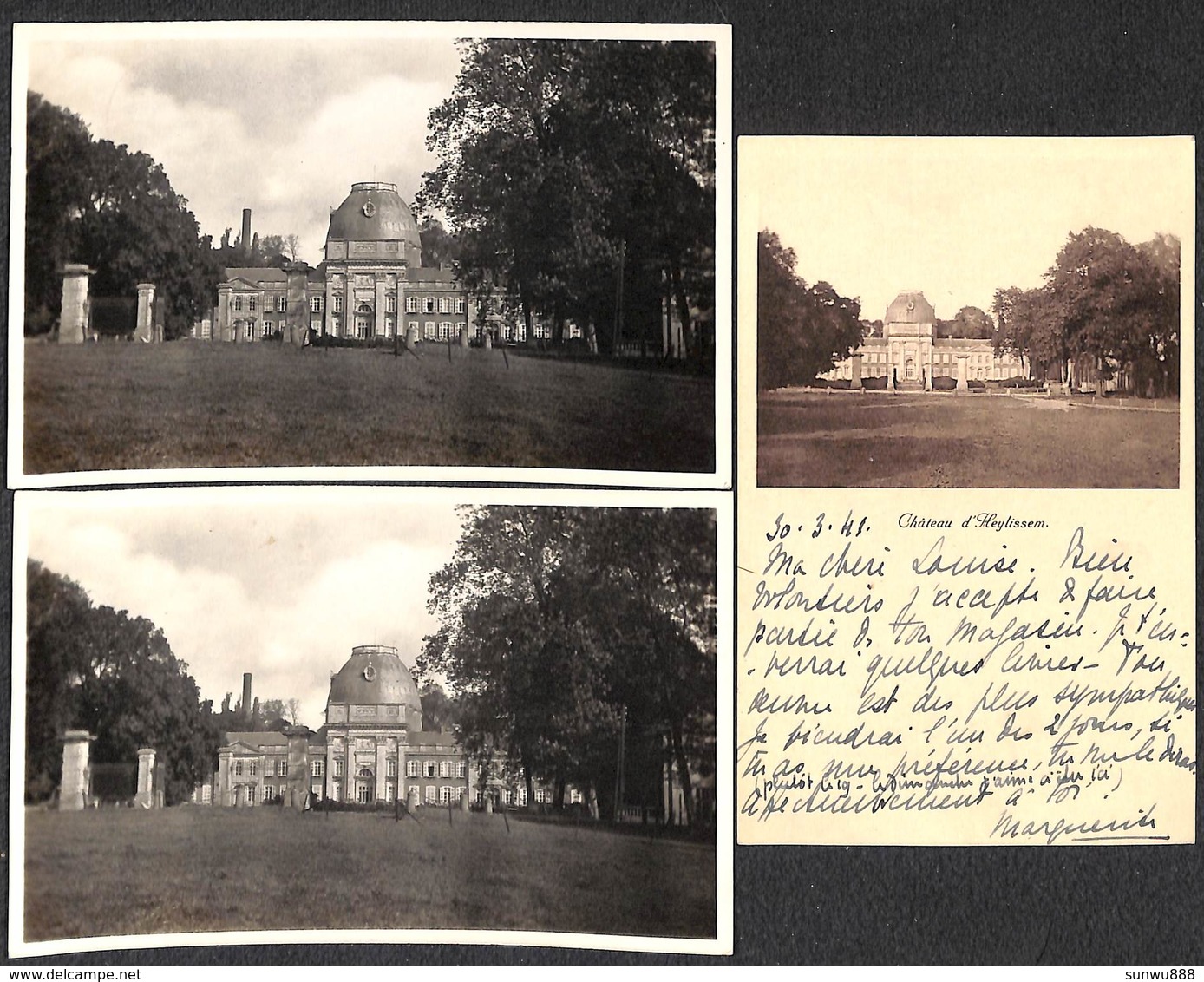 Lot 3 Cartes - Château D'Heylissem - Hélécine