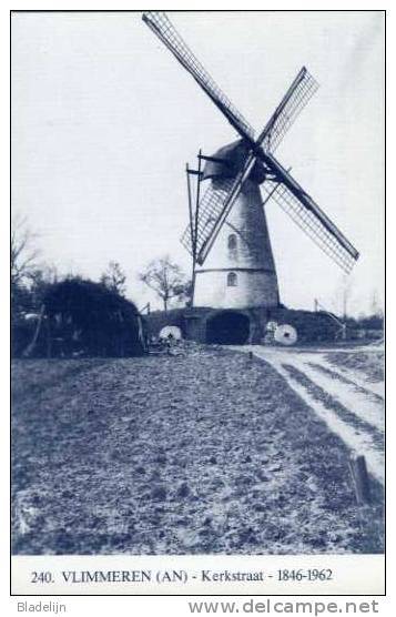 VLIMMEREN Bij Beerse (Antw.) - Molen/moulin - Blauwe Prentkaart Ons Molenheem Van De Gewezen Stenen Molen (De Peperbus) - Beerse