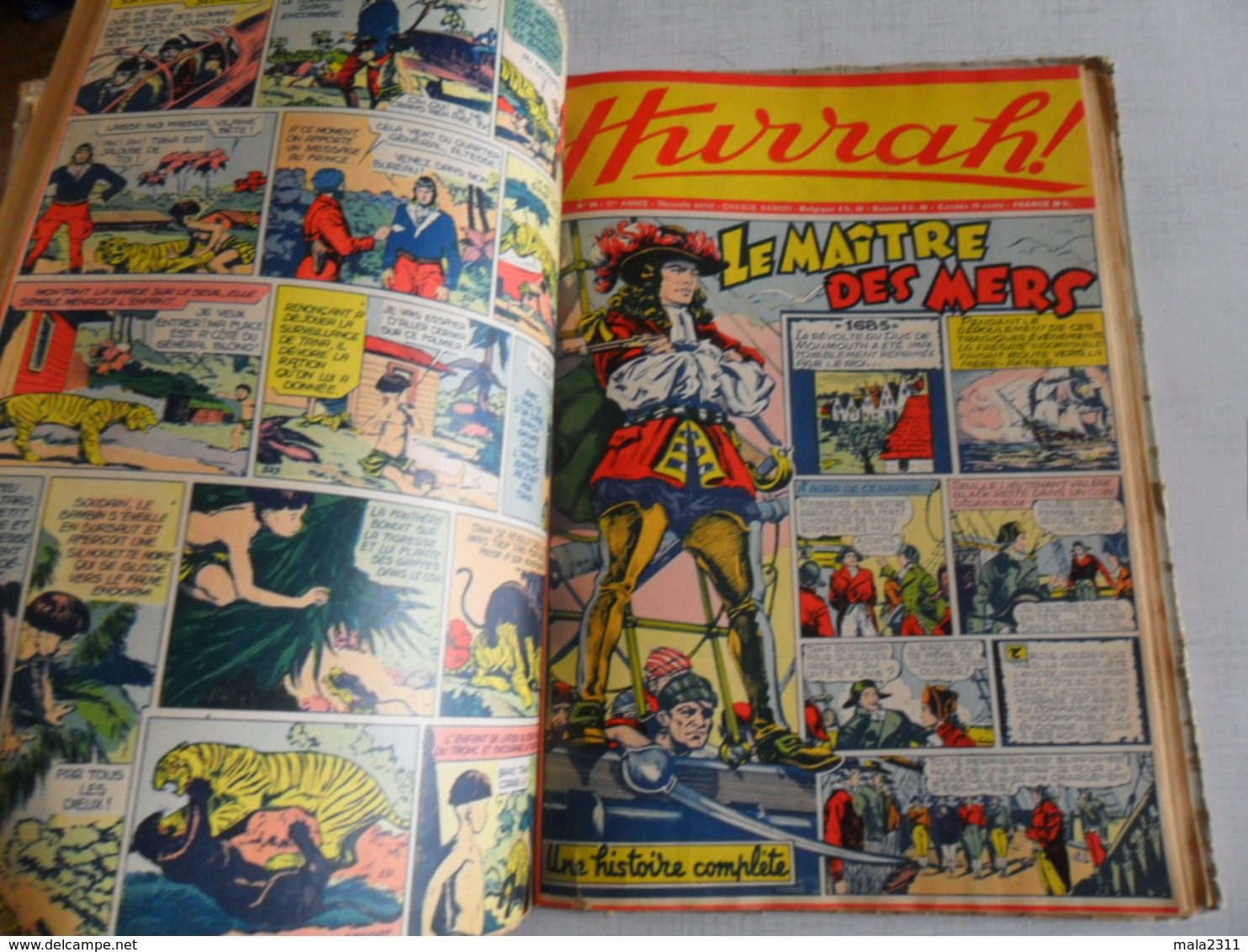 ANCIENNE RELIURE MAG.  HURRAH  N° 9 DE 1955  / DU N° 83 A 92