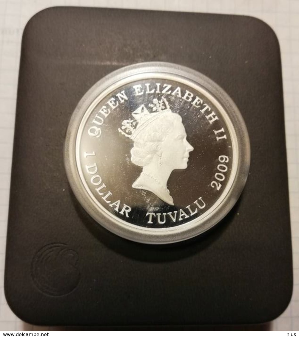 Australia Tuvalu 2009 1 $, 1oz Silver PROOF Coin, 31,135 G, 40,60 Mm, Music Felix Mendelssohn Composer - Tuvalu