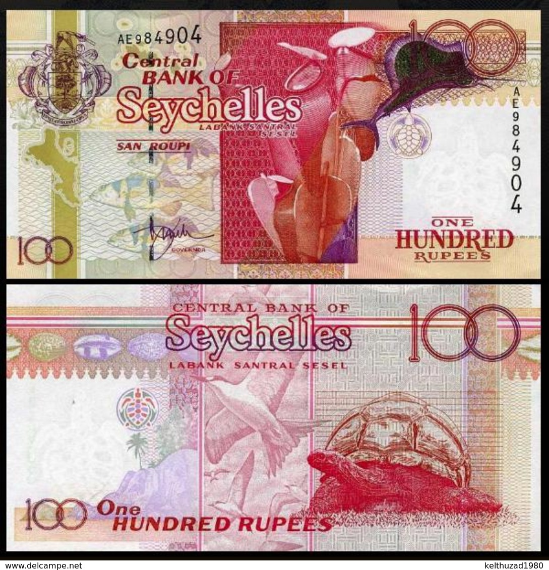 SEYCHELLES 100 RUPIY P.40a 2001 UNC - Seychellen