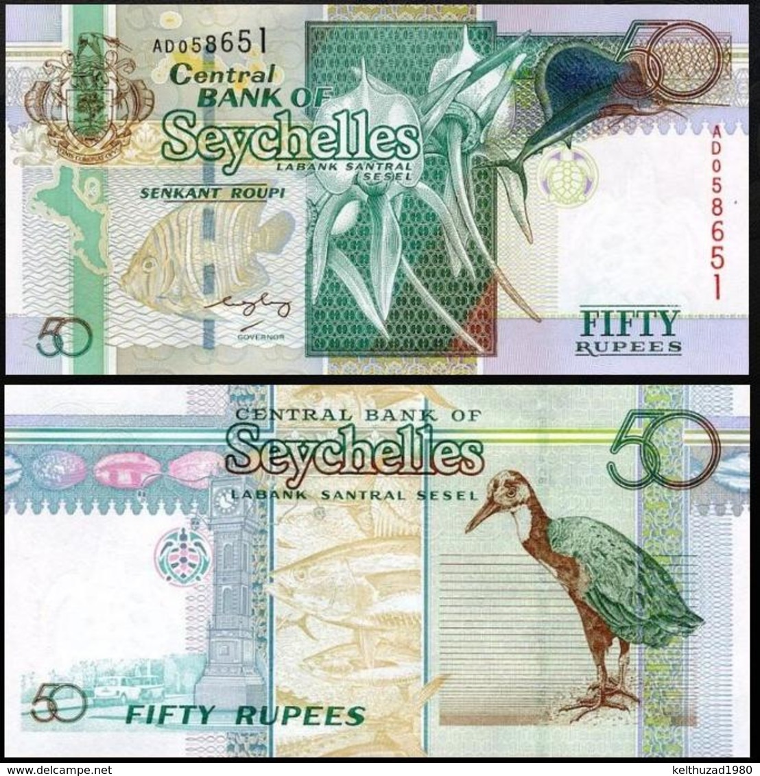 SEYCHELLES 50 RUPIY P.43a 2011 UNC - Seychelles