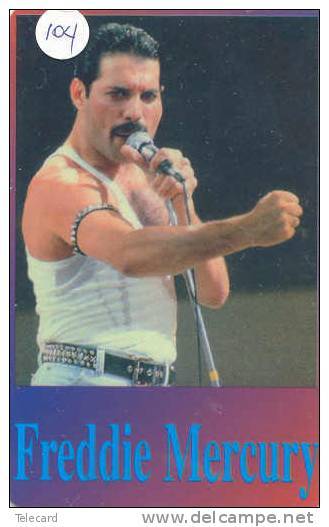 QUEEN * FREDDY MERCURY * Télécarte * 104 * PHONECARD * MUSIQUE * MUSIC * TELEFONKARTE * TIRAGE 500 EX. - Música