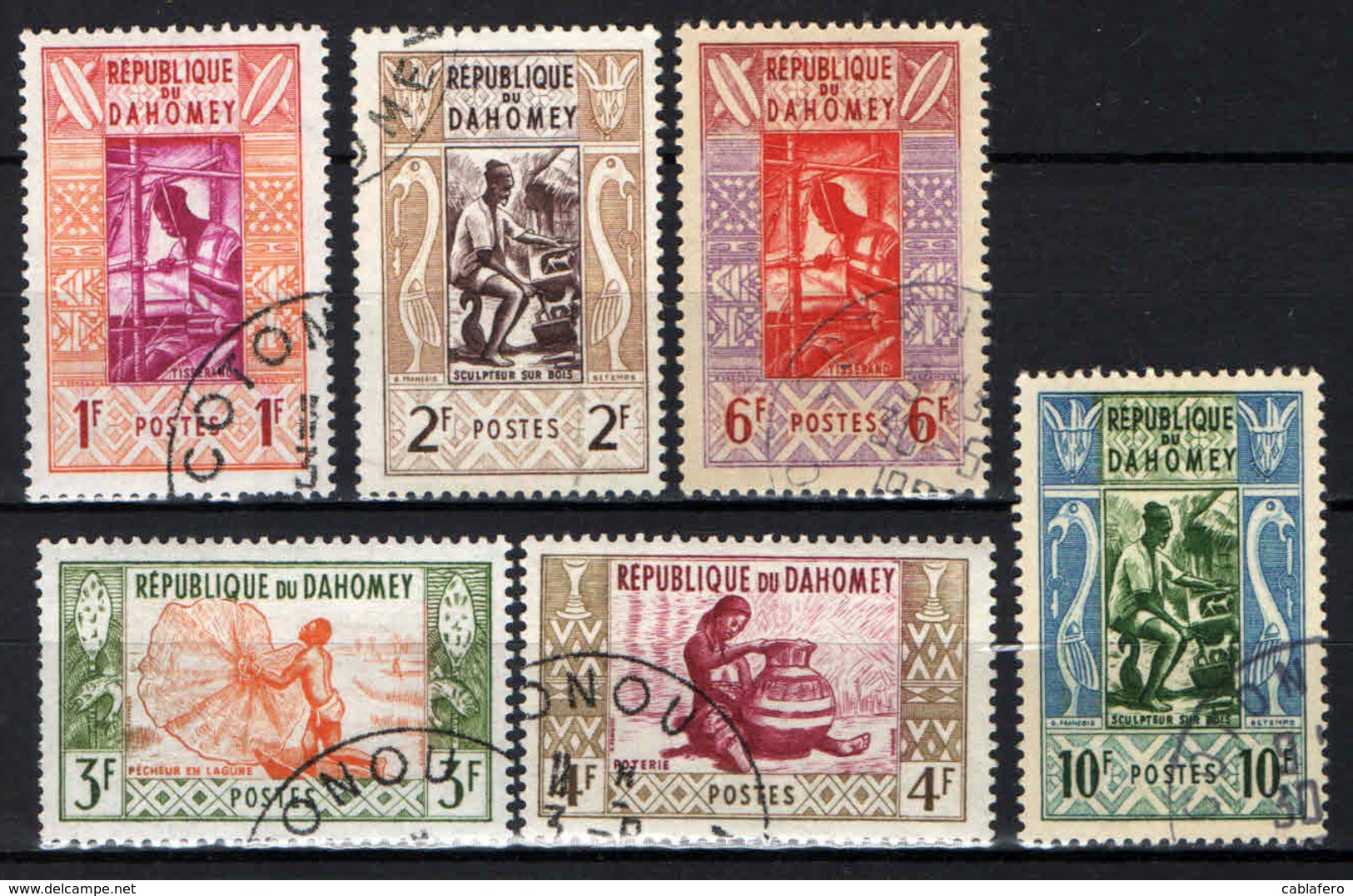 DAHOMEY - 1961 - IL LAVORO IN AFRICA - USATI - Benin – Dahomey (1960-...)