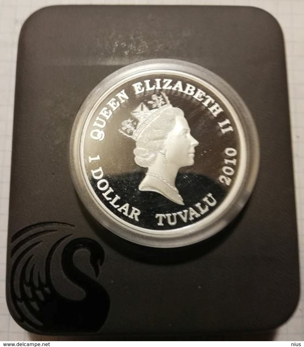 Australia Tuvalu 2009 1 $, 1oz Silver PROOF Coin, 31,135 G, 40,60 Mm, Music Robert Schumann Composer - Tuvalu