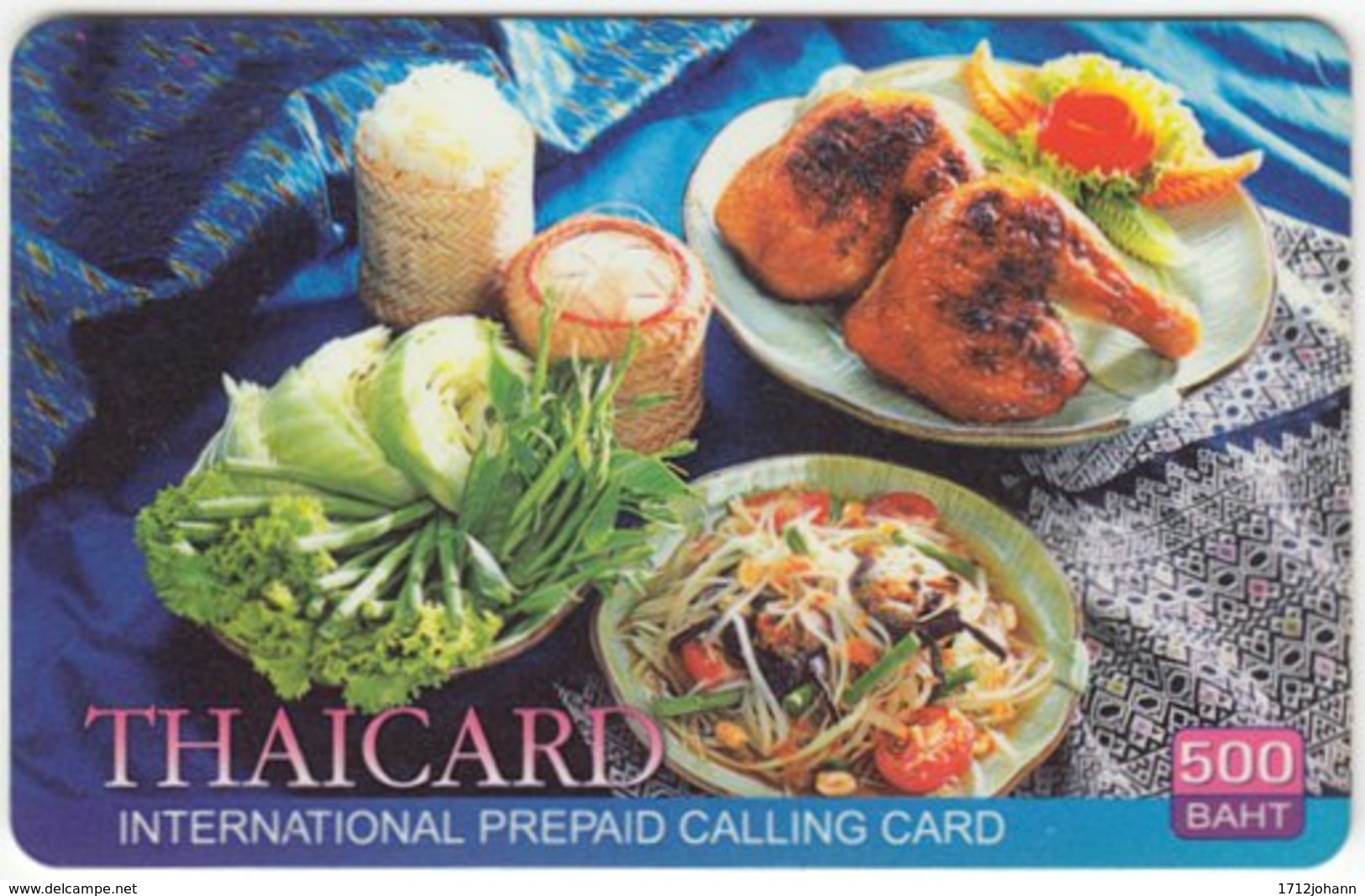 THAILAND D-793 Prepaid ThaiCard - Food, Traditional Meal - Used - Thaïland