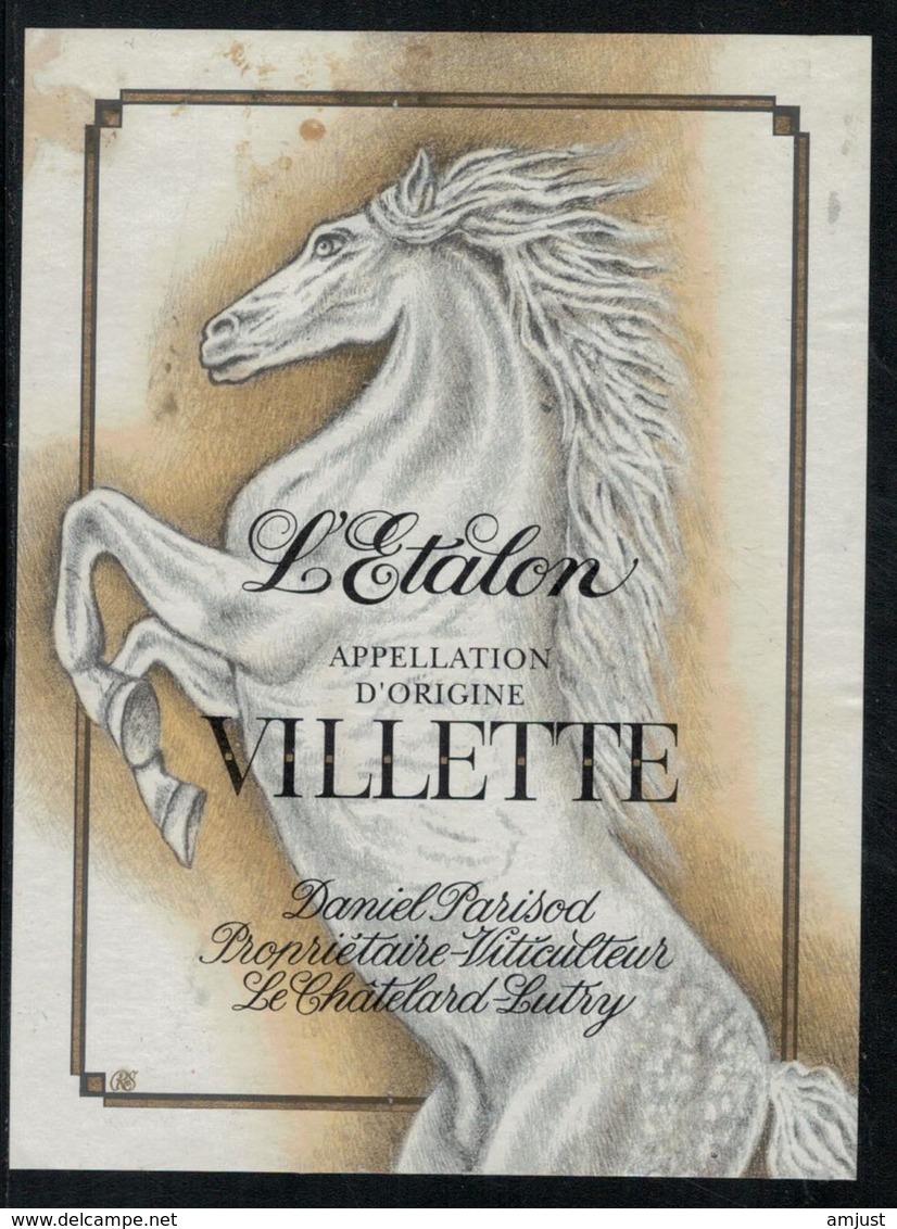 Etiquette De Vin // Villette, L'Etalon - Cavalli