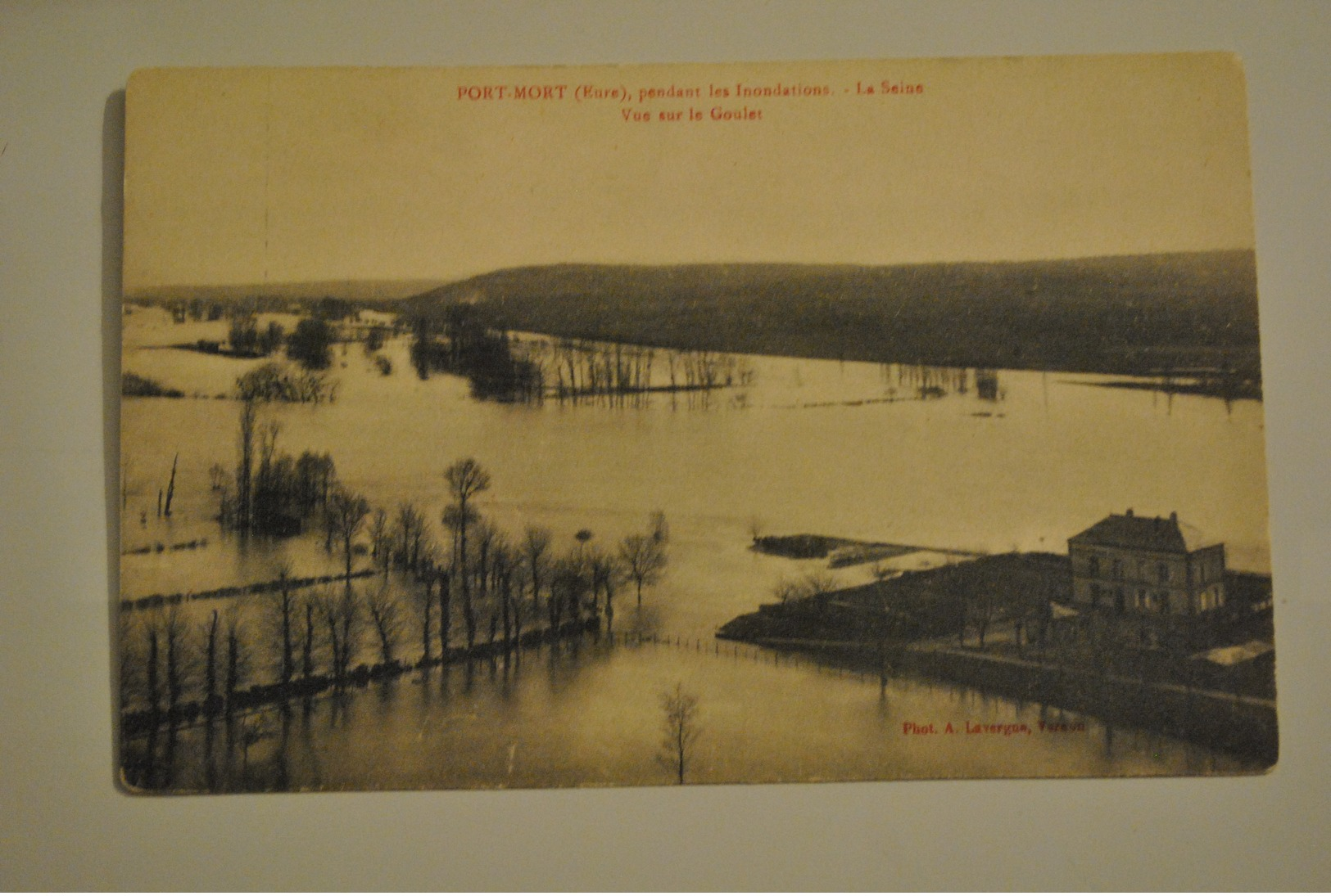 27 Eure Port Mort Pendant Les Inondations La Seine Vue Sur Le Goulet - Autres & Non Classés