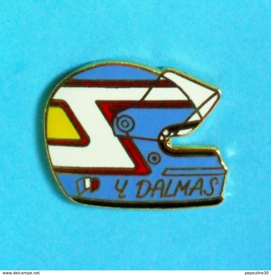 1 PIN'S // ** CASQUE / YANNICK DALMAS ** . (SAGGAY) - F1