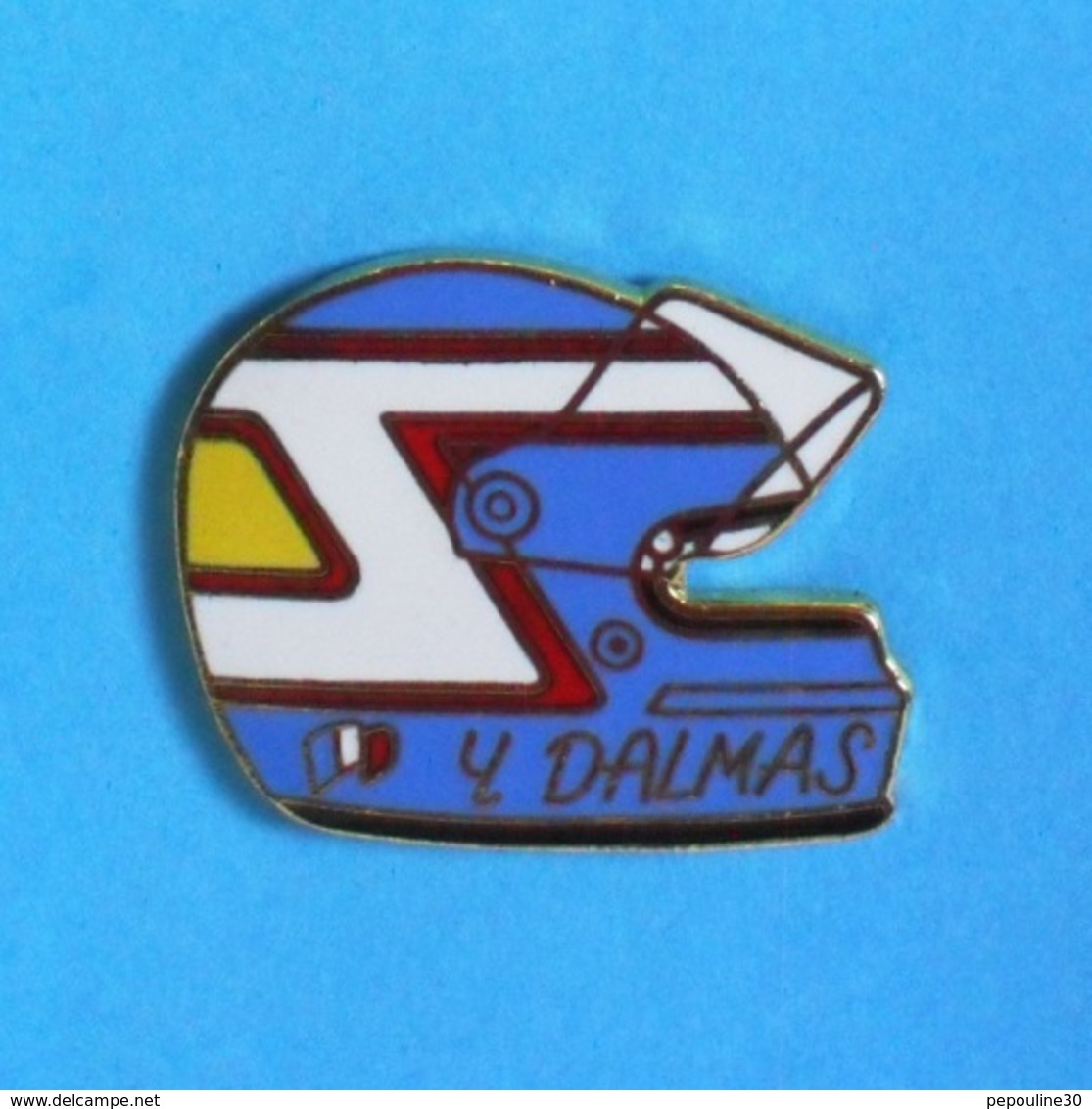 1 PIN'S // ** CASQUE / YANNICK DALMAS ** . (SAGGAY) - F1