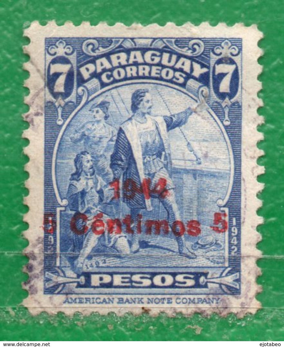 7  PARAGUAY  1943-   500 Años De Descubrimiento De América - Paraguay