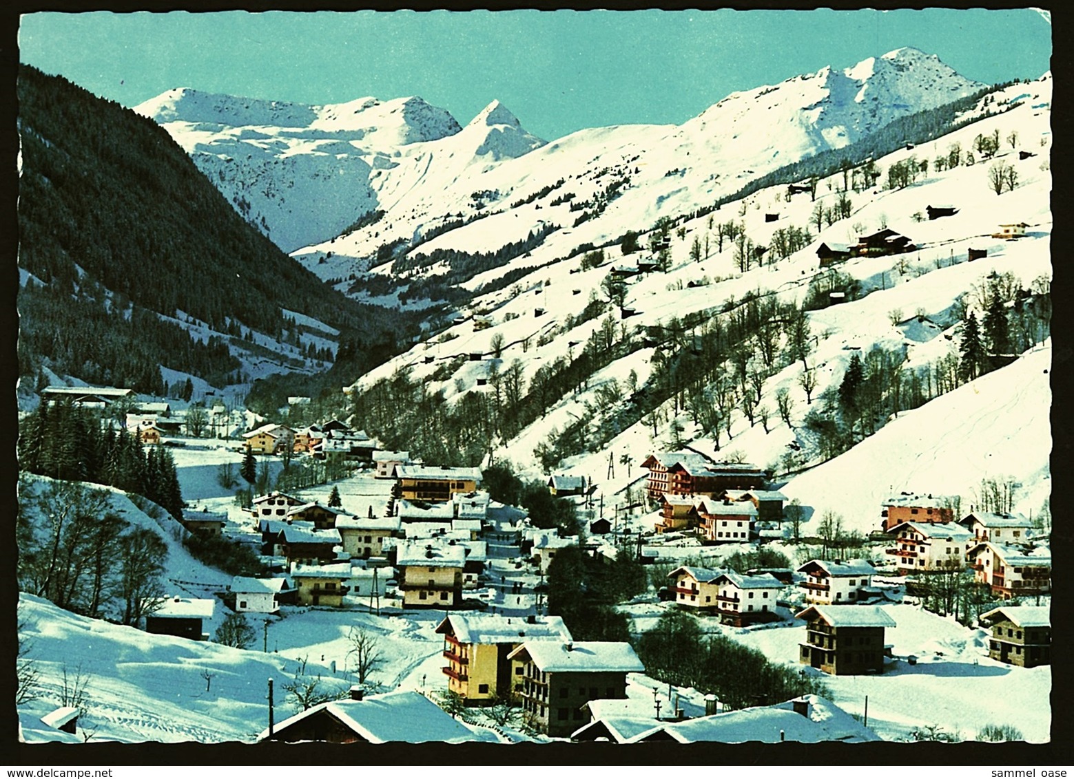 Saalbach Hinterglemm  -  Im Winter  -  Salzburg Land  -  Ansichtskarte Ca.1965    (11496) - Saalbach