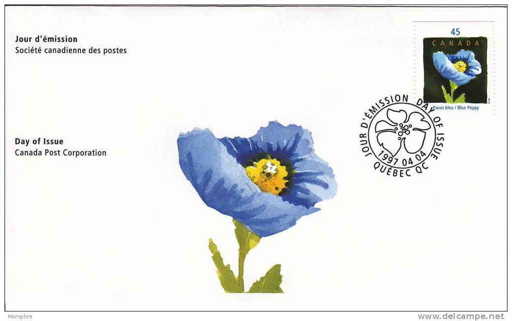 1997 Blue Poppy, Flower Sc 1638 - 1991-2000