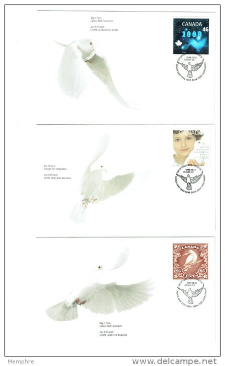 1999 Millenium Issue  Dove  Sc 1812-4  From 3 Souvenir Sheets - 1991-2000