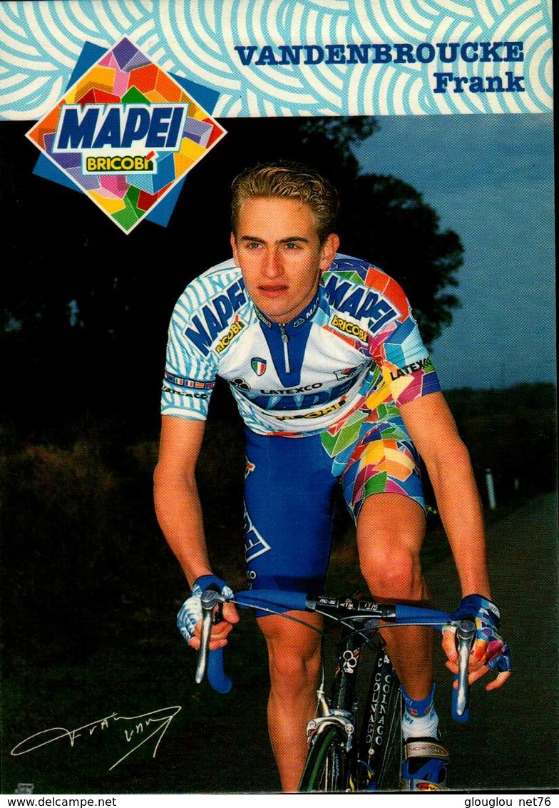 MAPEI...VANDENBROUCKE FRANK  1998...VOIR DOS...CPM - Radsport