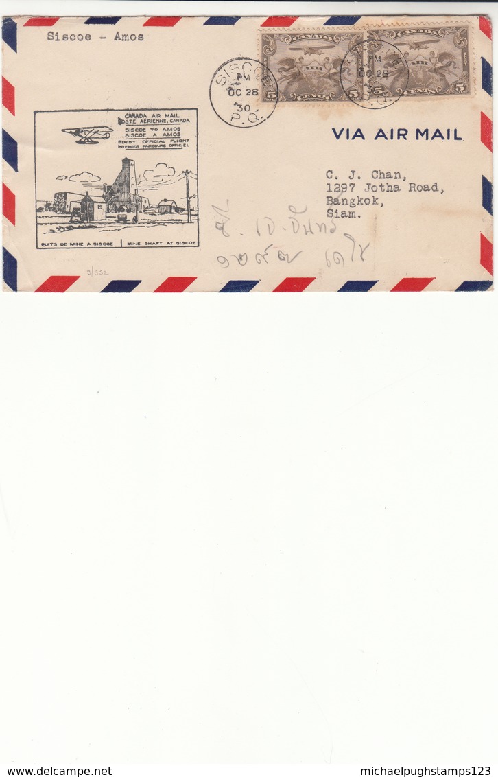 Canada / Quebec / Airmail / Thailand - Other & Unclassified