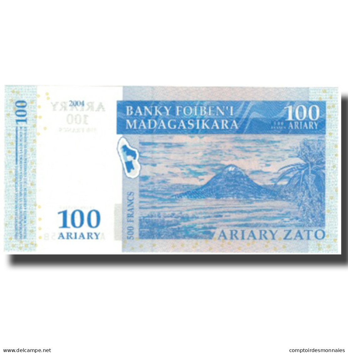 Billet, Madagascar, 100 Ariary, 2004, 2004, KM:86a, SPL+ - Madagascar