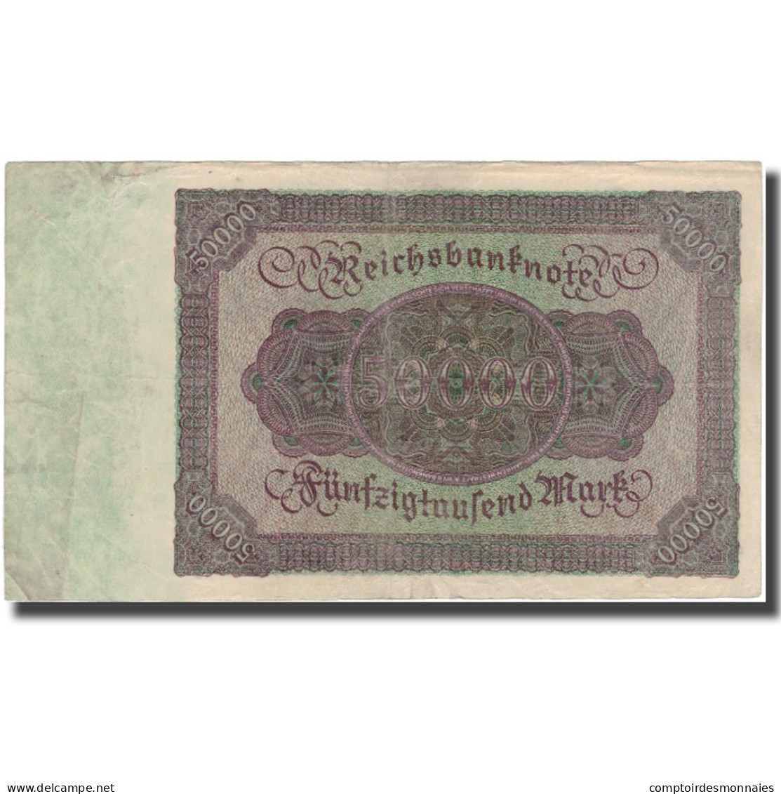Billet, Allemagne, 50,000 Mark, 1922, KM:80, TB+ - 50000 Mark
