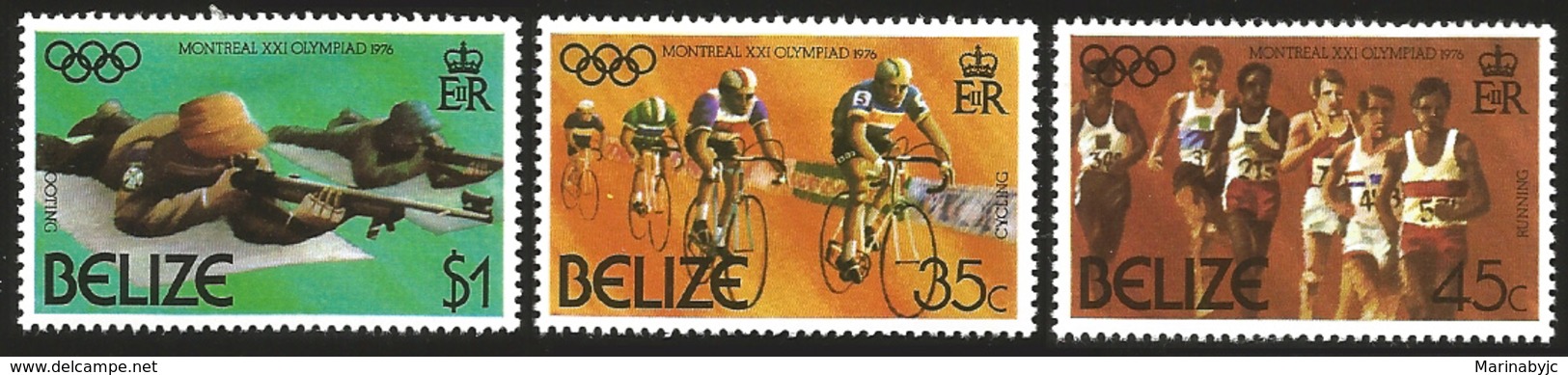 V) 1976 BELIZE, 21ST OLYMPIC GAMES, MONTREAL, CANADA, MN - Belize (1973-...)