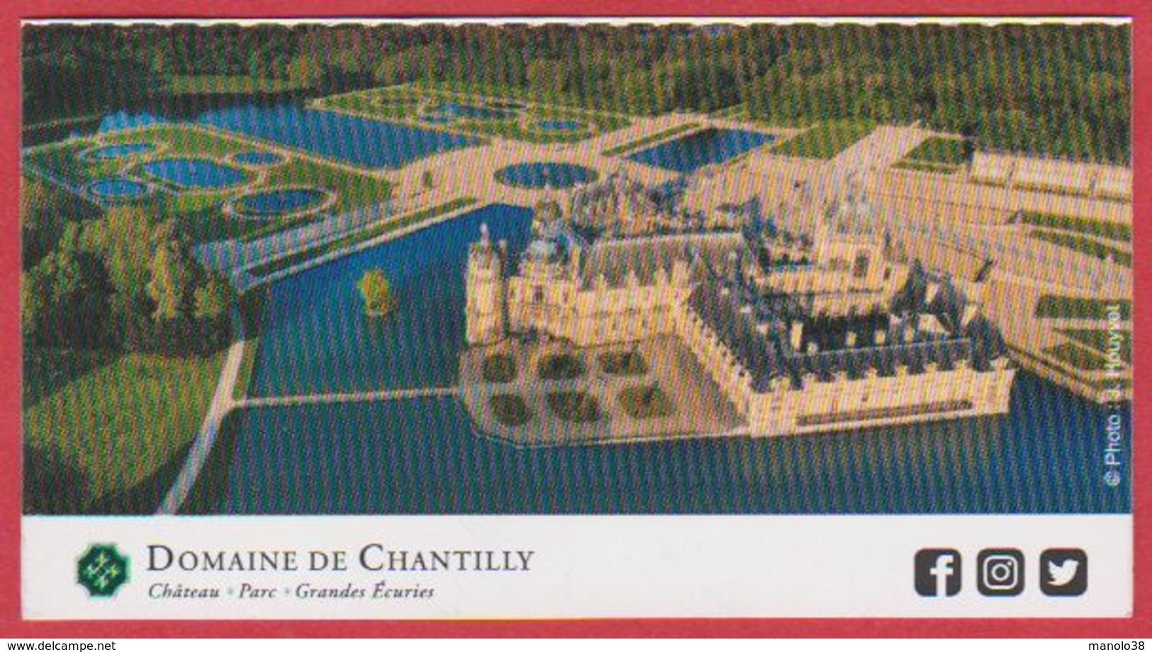 Domaine De Chantilly. Oise (60), Visuel: Le Château. 2019. - Tickets D'entrée