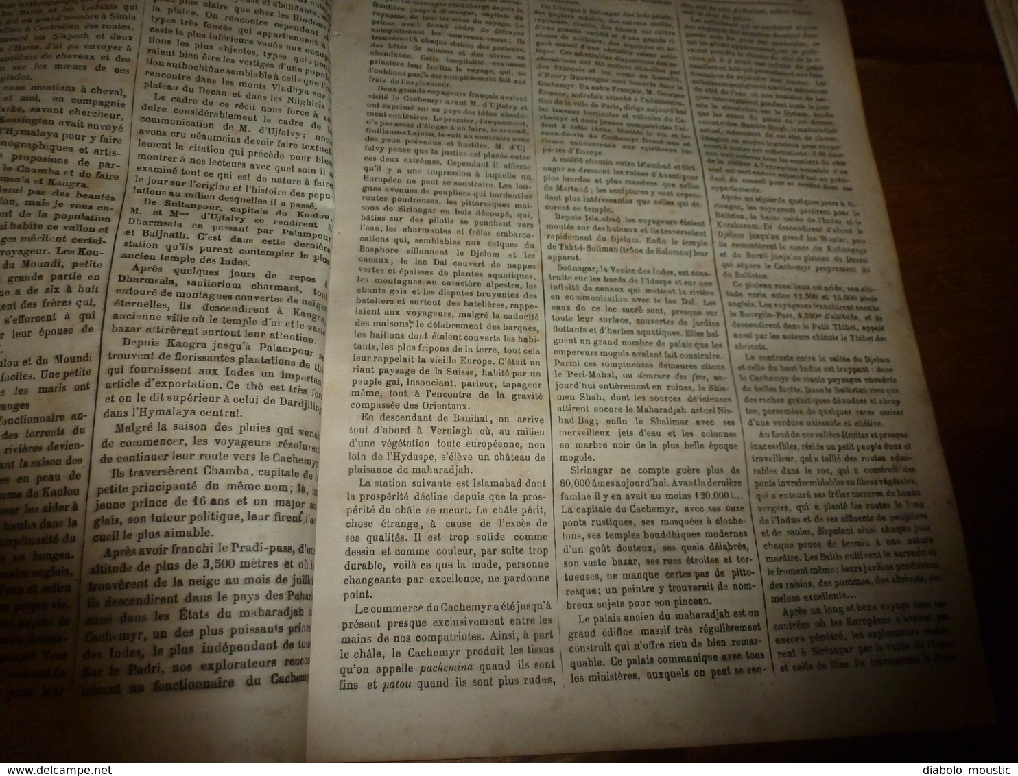 1882 JDV : Exploration Du Cachemyr Par M Et Mme D' Ujfalvy; Le Chemin De Fer électrique De Berlin; Albany (USA) Etc - 1850 - 1899