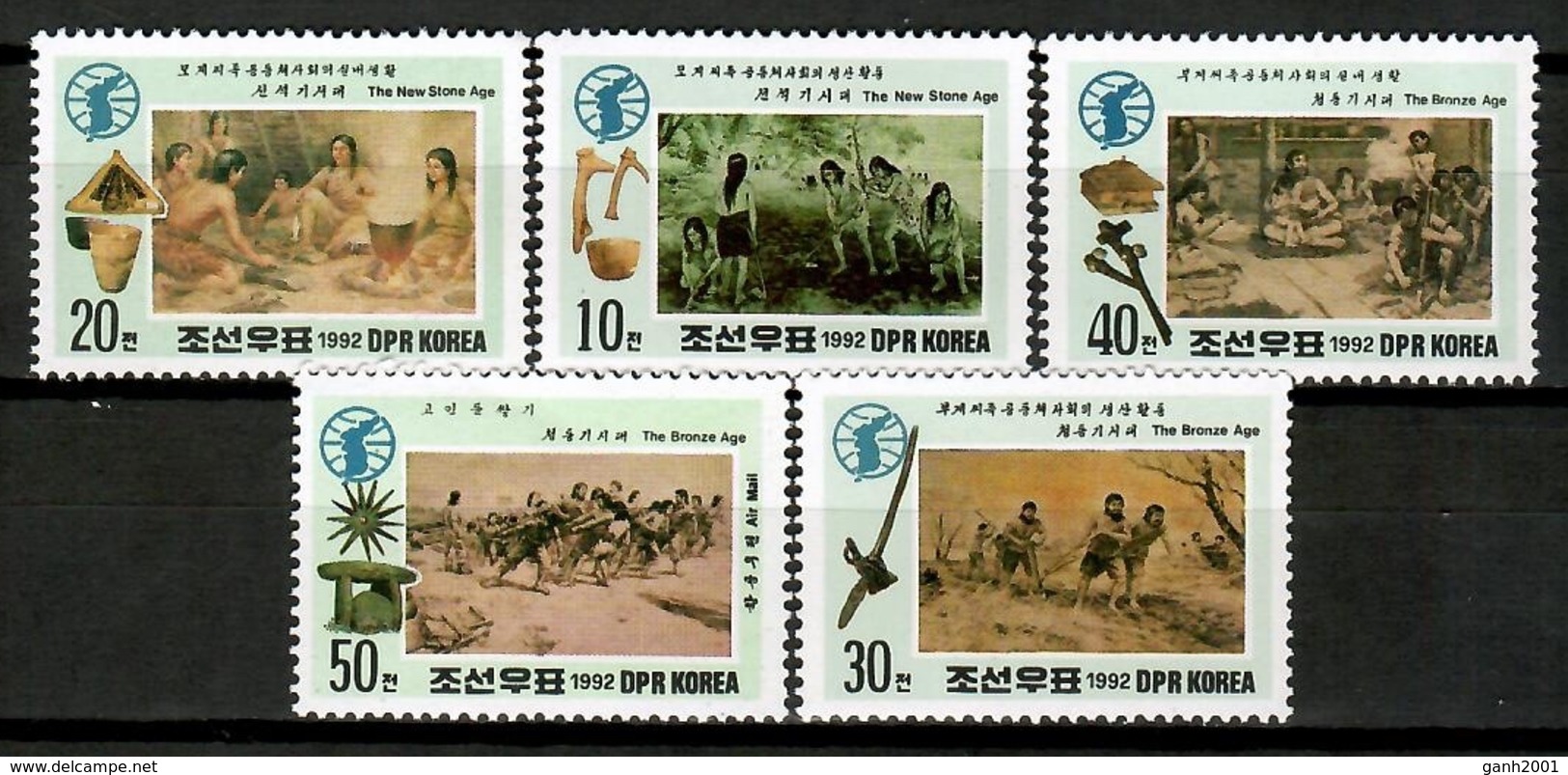 Korea North 1992 Corea / Prehistory MNH Prehistoria Prähistorie / Cu12925  34-9 - Prehistoria