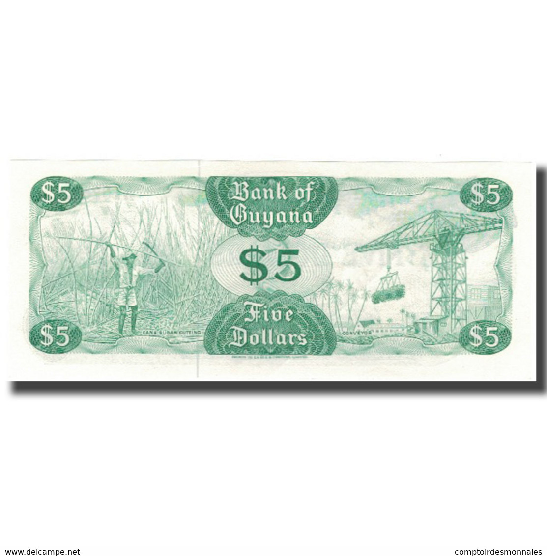 Billet, Guyana, 5 Dollars, KM:22d, NEUF - Guyana