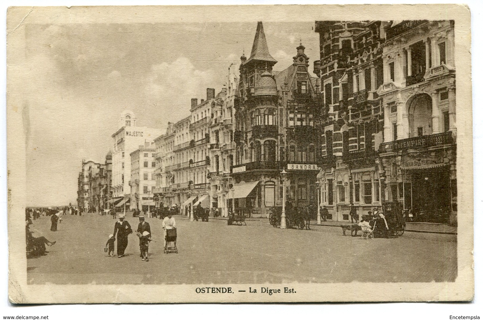 CPA - Carte Postale - Belgique - Ostende - La Digue Est (SV9476) - Oostende