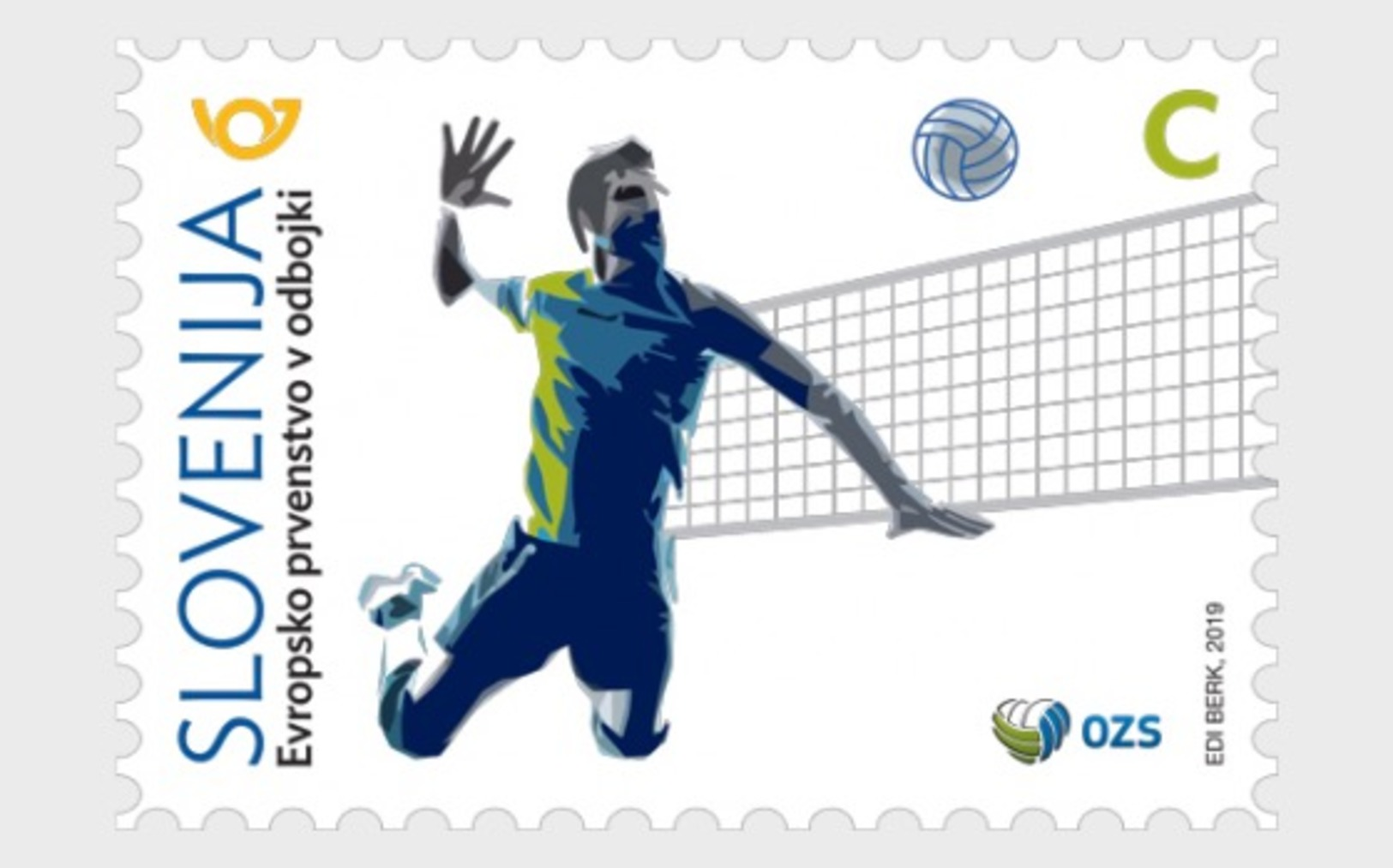 H01 Slovenia 2019 Sport - European Volleyball Championship MNH Postfrisch - Slowenien