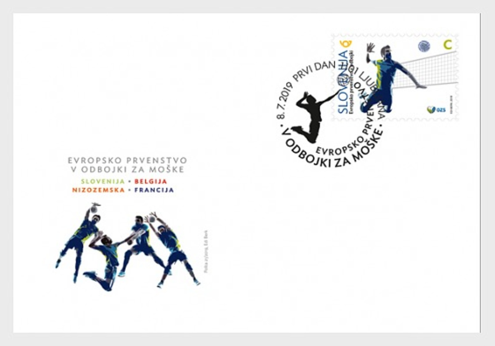 H01 Slovenia 2019 Sport - European Volleyball Championship FDC - Slowenien