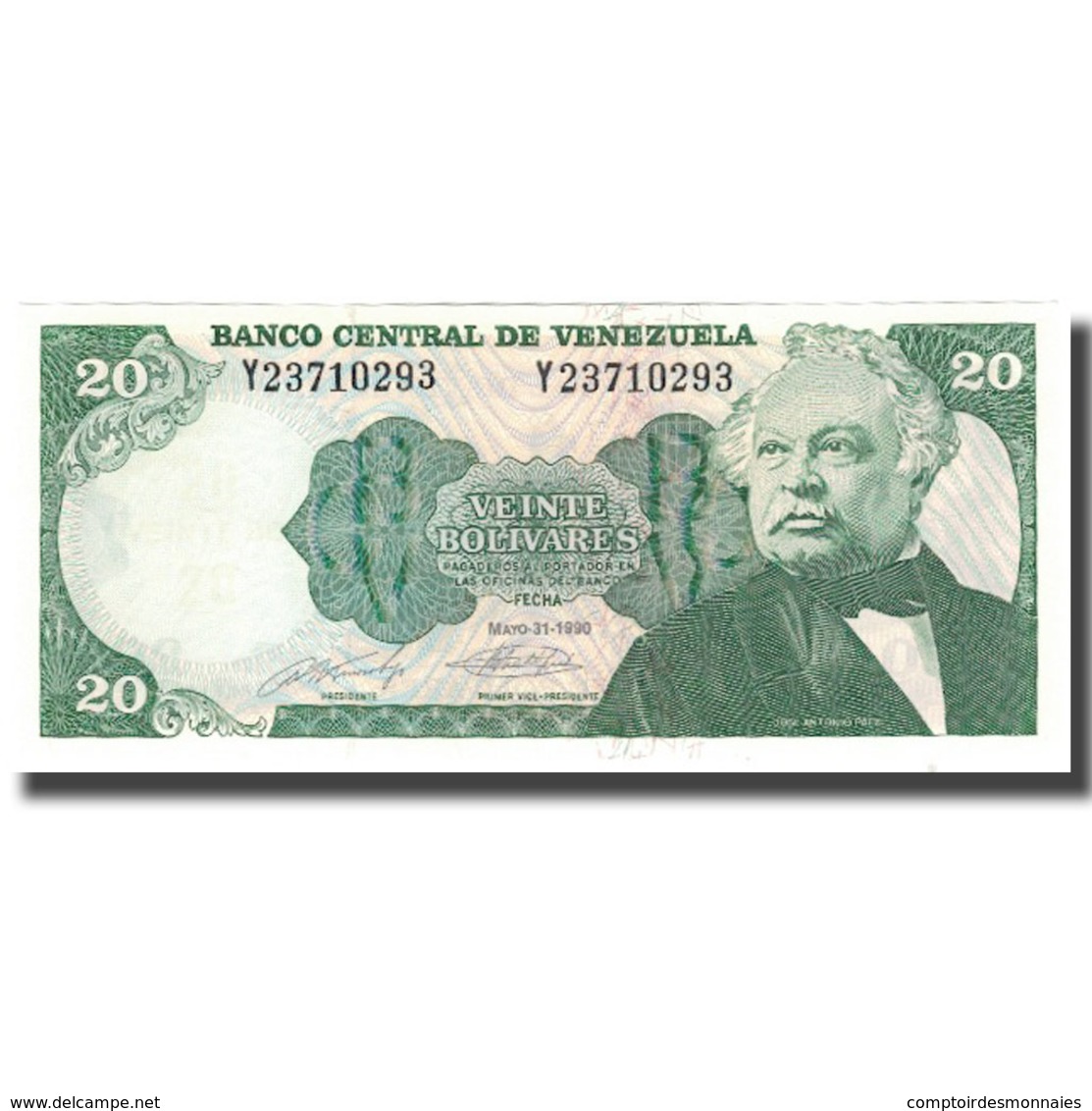 Billet, Venezuela, 20 Bolivares, 1990-05-31, KM:63c, NEUF - Venezuela