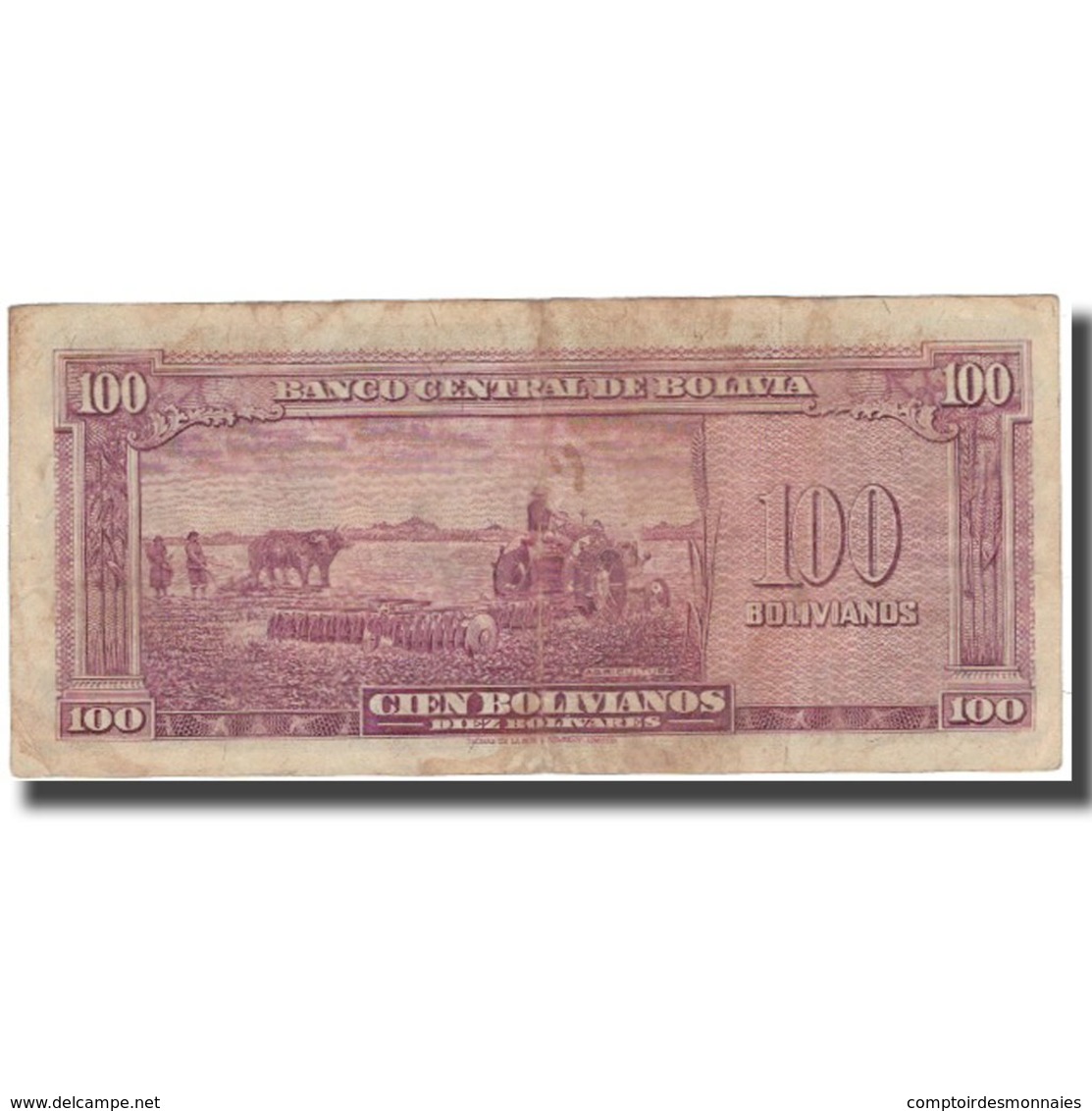 Billet, Bolivie, 100 Bolivianos, 1945-12-20, KM:142, TTB - Bolivie