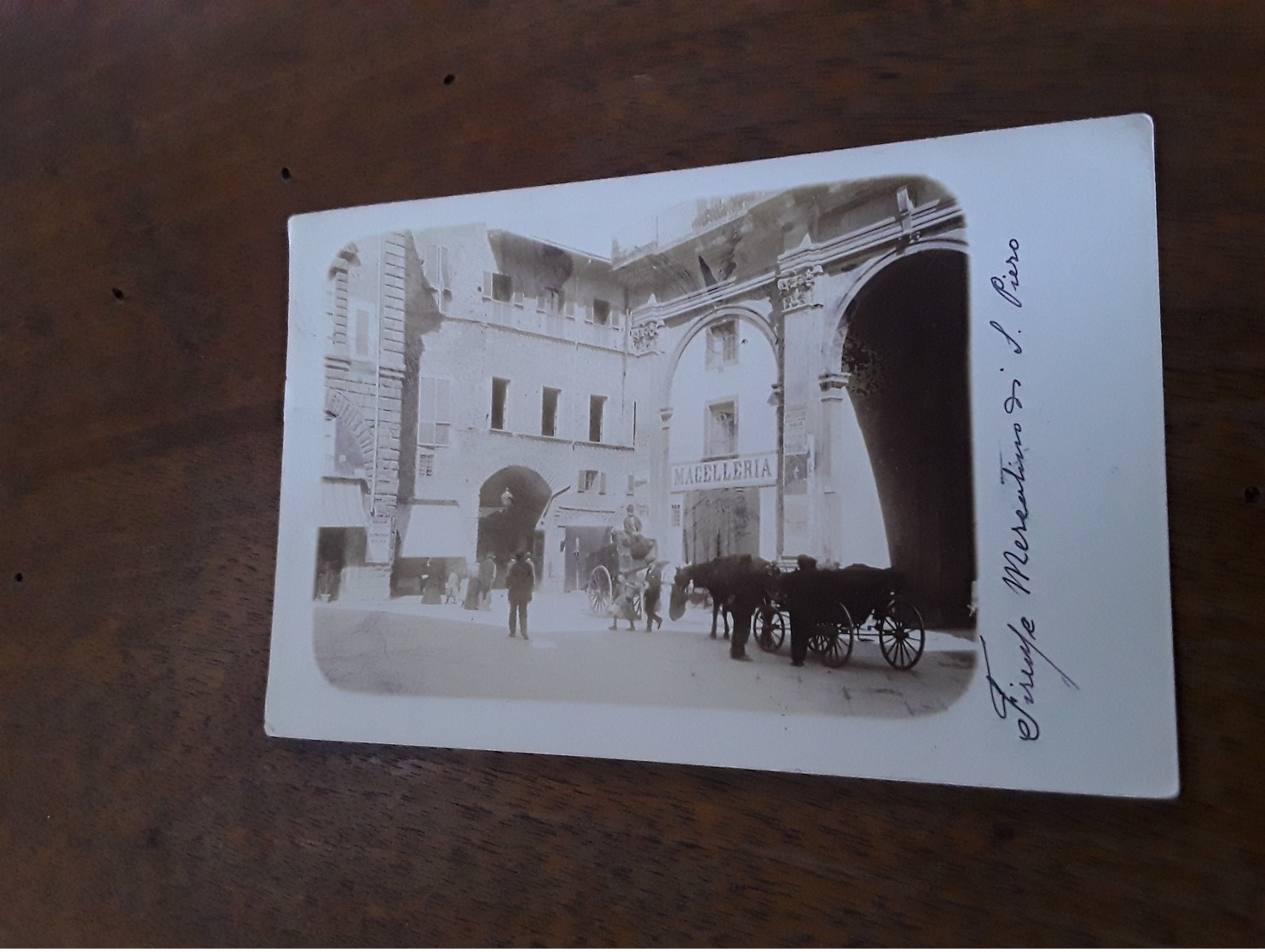 Cartolina Postale Fotografica 1902, Firenze, Mercatino Di S. Piero - Firenze