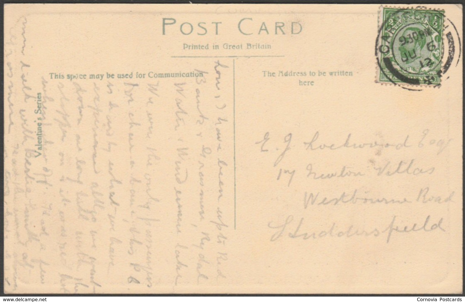 Coaching In Lakeland, 1912 - Valentine's Postcard - Humour