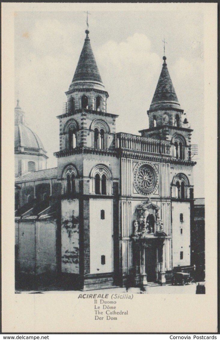 Il Duomo, Acireale, C.1910s - Grand Hôtel Des Bains Cartolina - Acireale