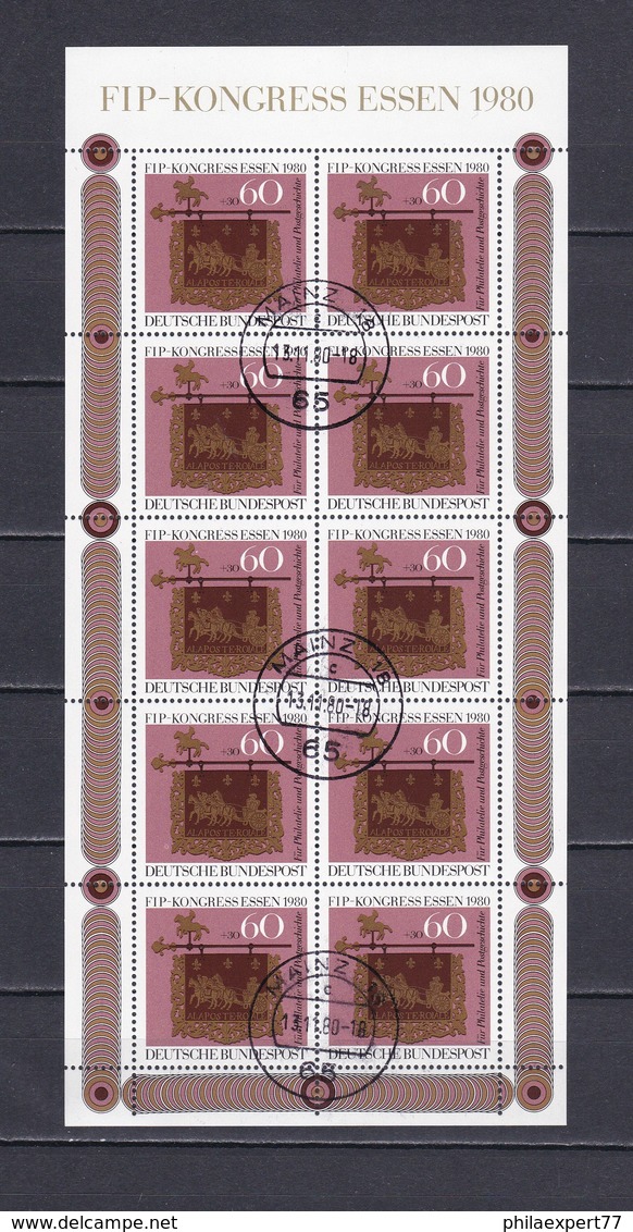 BRD - 1980 - Sammlung+MiNr. 1065 Kleinbogen - Gest. - Komplet - Gebraucht