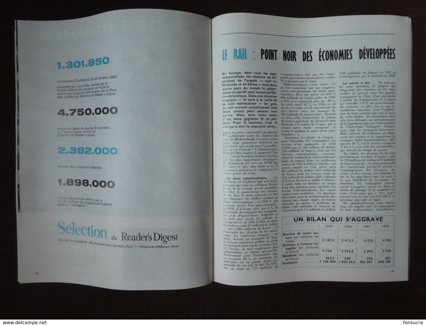 E195 Revue Hebdo ENTREPRISE 30/05/59 Qui sera le prochain Président des USA Turboméca moteur Le Rail Citroën