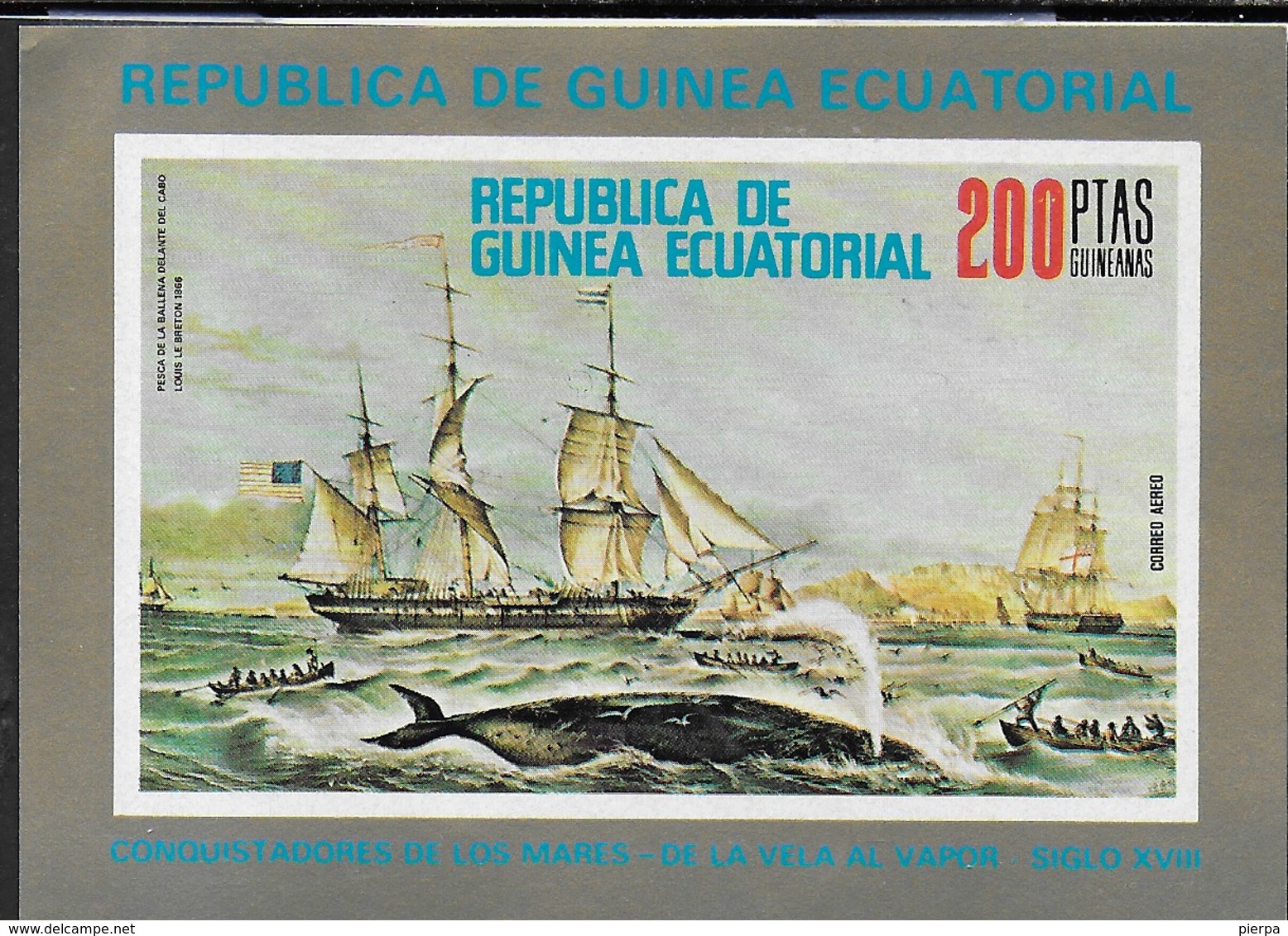GUINEA EQUATORIALE - VELIERI-  FOGLIETTO USATO - ( MICHEL BL 249) - Barche