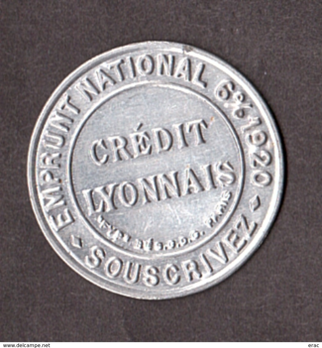 Timbre-monnaie - Crédit Lyonnais Emprunt National 6% 1920 - Semeuse N° 137 - Monétaires / De Nécessité