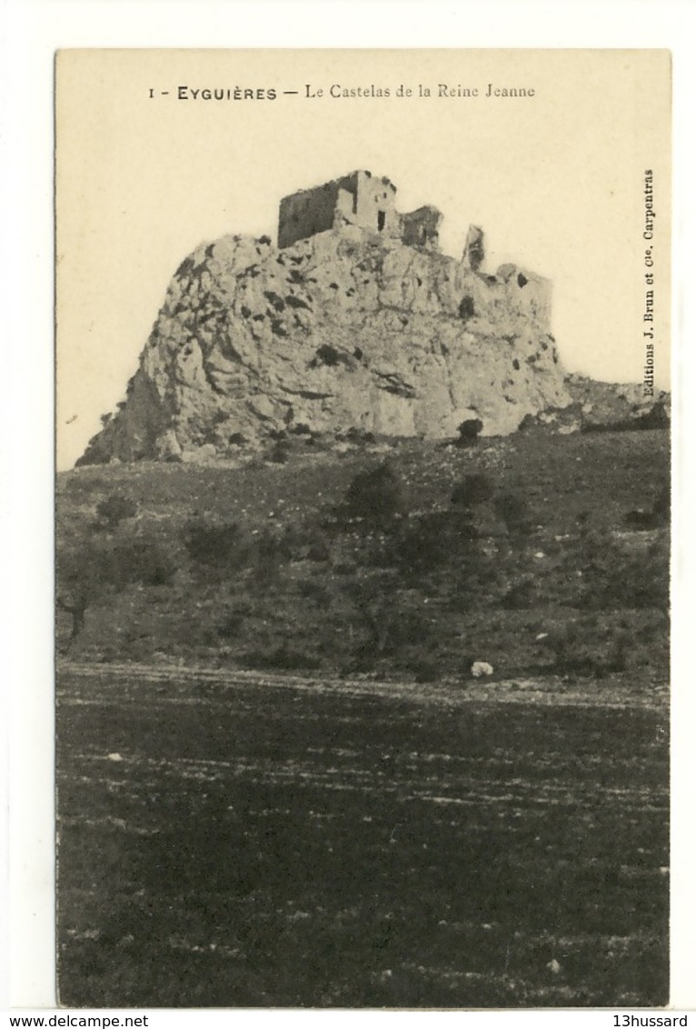 Carte Postale Ancienne Eyguières - Le Castelas De La Reine Jeanne - Eyguieres