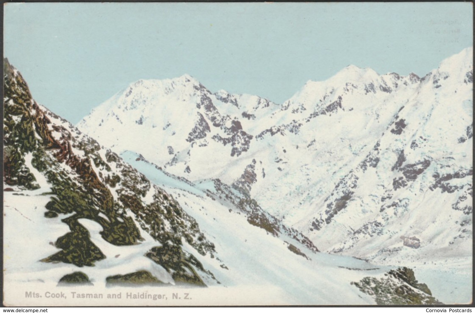 Mounts Cook, Tasman And Haidinger, C.1910 - Superbus Series Postcard - New Zealand